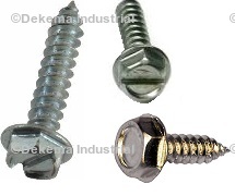 Slotted Hex Head Sheet Metal Screws