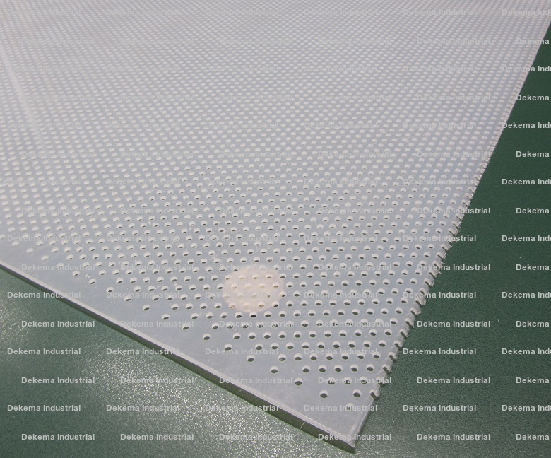 Polypropylene sheets with perforated holes, Natural, 1/16 to 1/4 Thick